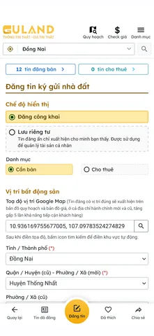 Bán Đất 100m2 giá 950 triệu tại Xã Hưng Lộc Huyện Thống Nhất Đồng Nai