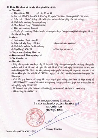 Bán Nhà Mặt Tiền 128-130 Bàu Cát 1, P.12, Quận Tân Bình