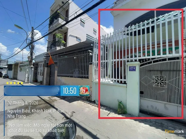 Nhà hẻm ô tô Nguyễn Biểu - ngang 6m ; cách biển Hòn Chồng : 500m. Dt 73m2. Giá 6.5ty