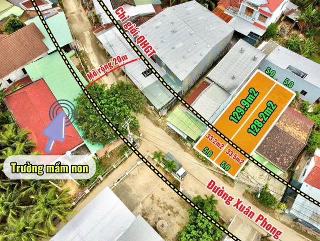 Bán Đất 129.9m2 có sẵn 60 m2 thổ cư giá 2.15 tỷ tại Xuân Phong, Thôn Đông Xã Vĩnh Phương Thành phố Nha Trang Khánh Hòa