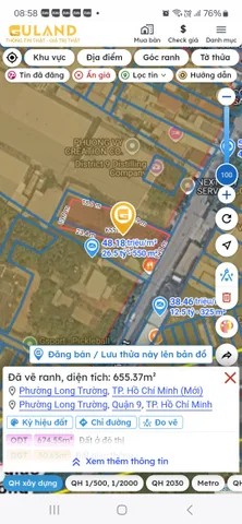 Bán lô đất - Long Trường Q9 nay Thuộc Tp.Thủ Đức đường lớn Võ Văn Hát