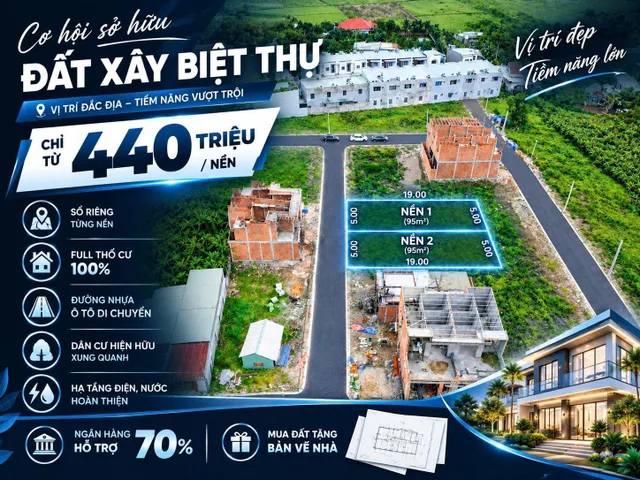 ĐẤT 5x19 CỰC ĐẸP NGAY NGÃ TƯ BẾN CÁ - giá 1.45 tỷ tl