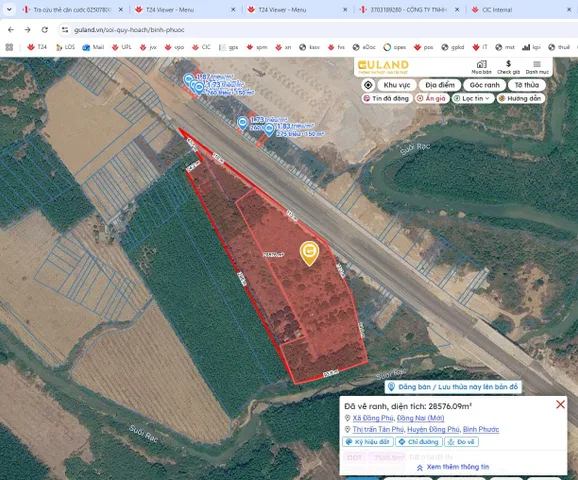 BÁN 231M ĐẤT MẶT TIỀN ĐƯỜNG NHỰA 42M