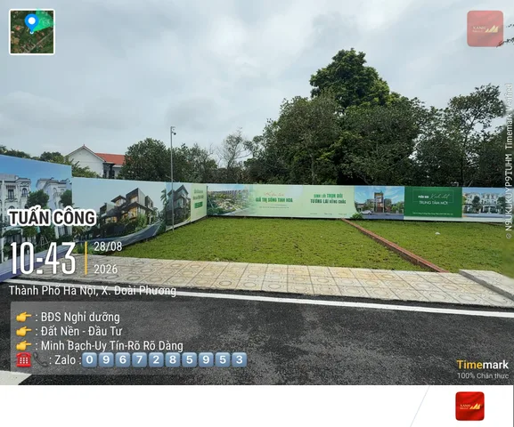 Vợ chồng em cần ra lô đất  100m2 full tc giá 3.3 tỷ tại Đường Quốc Lộ 21A Xã đoài phương hoà lạc Hà Nội