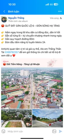 Bán Đất 80m2 có sẵn 80 m2 thổ cư giá 1.45 tỷ tại Thị trấn Chúc Sơn Huyện Chương Mỹ Hà Nội