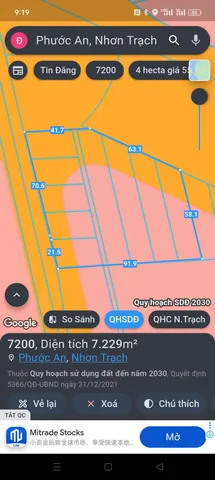 Bán Đất 7229m2 giá 43 tỷ tại Xã Long Thọ Huyện Nhơn Trạch Đồng Nai