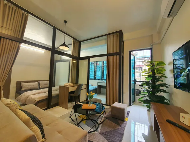 Cho thuê 2Pn cực đẹp thoáng dt 44m Full đồ ngõ 59 Phạm Văn Đồng, Cầu Giấy
