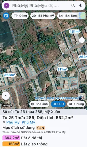 Bán Đất 552m2 giá 4.4 tỷ tại Phường Mỹ Xuân Thành phố Phú Mỹ Bà Rịa - Vũng Tàu