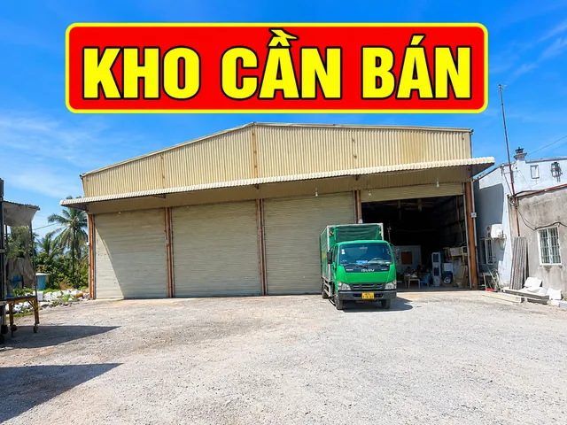 Bán Kho, nhà xưởng 2226m2 có sẵn 600 m2 thổ cư giá 13.5 tỷ tại Xã Mỹ Phú Huyện Châu Phú An Giang