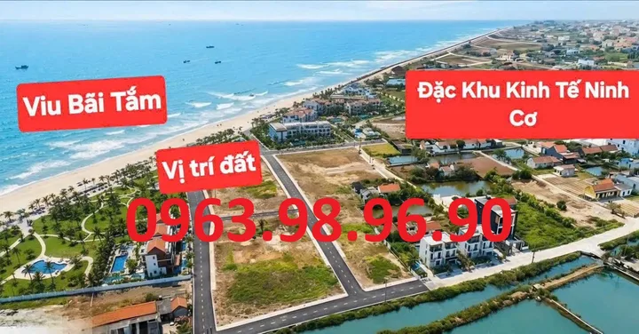BÁN LÔ ĐẤT VEN BIỂN KHU KINH TẾ NINH CƠ, VIEW BIỂN GIÁ CHỈ HƠN 1 TỶ