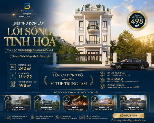BIỆT THỰ PHÚ XUÂN CITY NƠI ĐÁNG SỐNG TẠI HUẾ