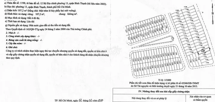 Bán Nhà Mặt Tiền 121 Đặng Thùy Trâm, Phường 13, Quận Bình Thạnh