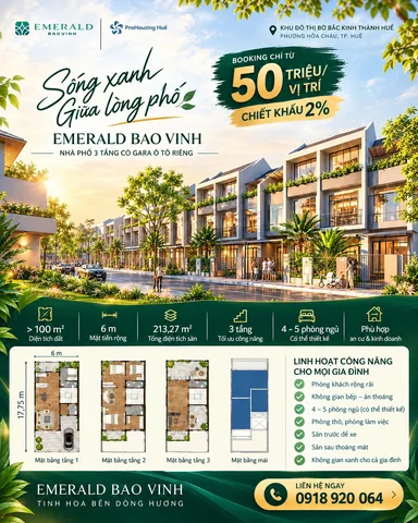 🌿 EMERALD BAO VINH – SỐNG XANH GIỮA LÒNG DI SẢN