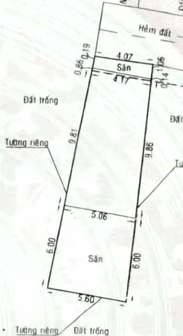 Nhà cấp 4 - Tỉnh lộ 10 - Bình Tân - DT: 81.8m² - DTSD: 60m² - Hẻm xe hơi