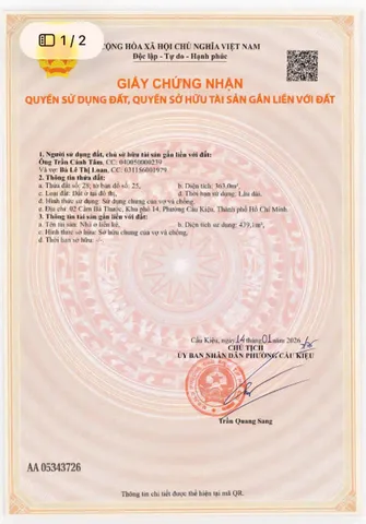 Bán Nhà Mặt Tiền 2 Cầm Bá Thước, Cầu Kiệu