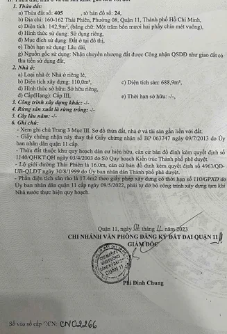 Bán Nhà Mặt Tiền 160-162 Thái Phiên, Phường 8, Quận 11