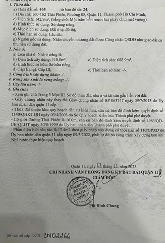 Bán Nhà Mặt Tiền 160-162 Thái Phiên, Phường 8, Quận 11