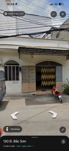 Nhà cũ, mặt tiền Bắc Sơn _ ngang 7,6m ( kinh doanh ổn áp ) sát đường 2/4. Dt 52.3m2. Giá 7.860ty