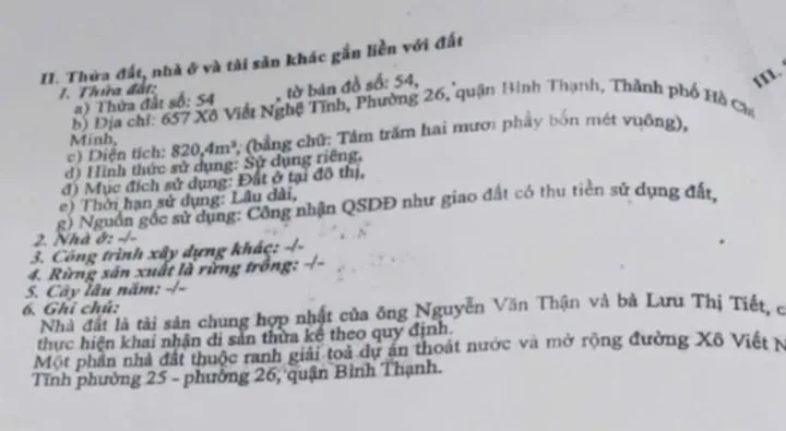 Bán Nhà Mặt Tiền 657 Xô Viết Nghệ Tĩnh, P.26, Bình Thạnh