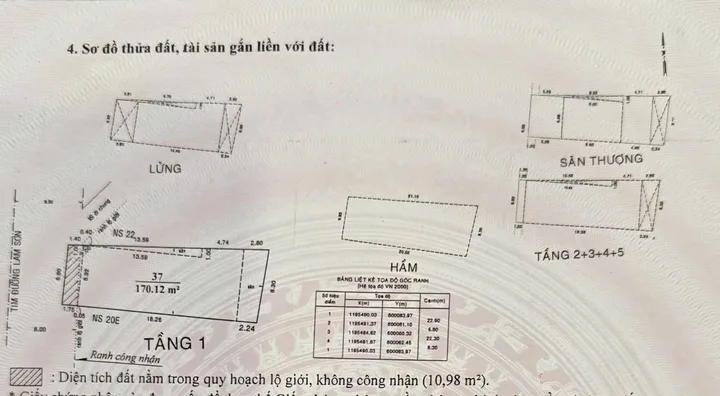 Bán Nhà Mặt Tiền 20F Lam Sơn, Phường 2, Quận Tân Bình