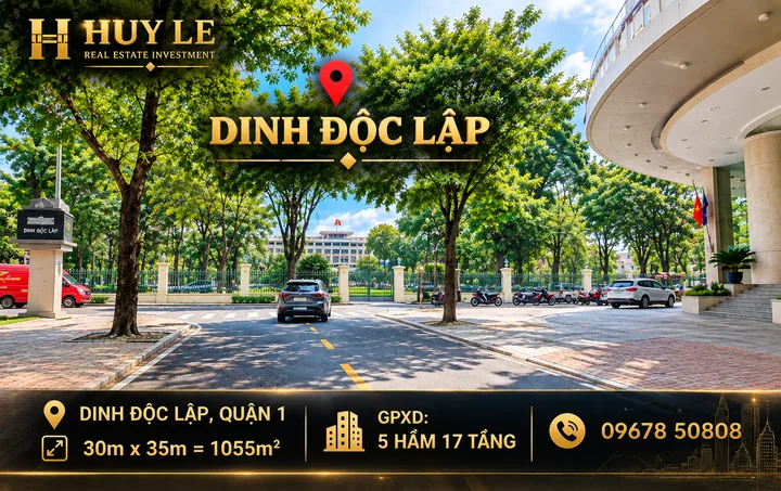 Bán quỹ đất 1055m2 - Gpxd 5 hầm 17 tầng - 37 Nguyễn Trung Trực , Bến Thành Quận 1