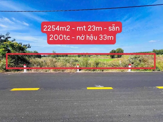 ĐẤT RỘNG HƠN 2 SÀO CÓ 23M MẶT TIỀN – NỞ HẬU 33M SẴN 200M2 THỔ CƯ – GẦN KCN ĐẤT ĐỎ & BIỂN LỘC AN GIÁ CHỈ 4 TỶ 500