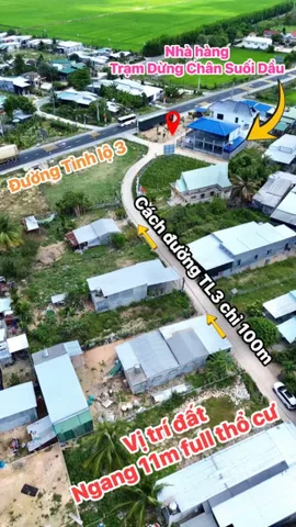 CHỈ CÒN 2 LÔ - Gần đường Tỉnh lộ 3 Suối Cát..Giá cực rẻ 6tr/m2, đất ở