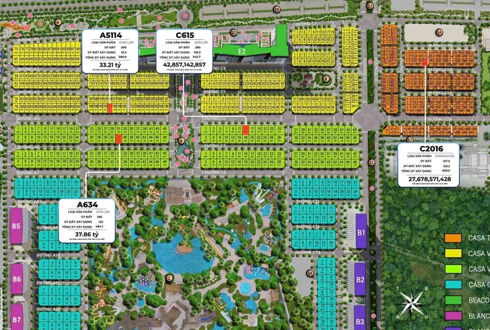 BDS  HVL [NC] Mã lô C09 - Mặt tiền Vũ Phương Đề - Thủ Thiêm Villa - Thạnh Mỹ Lợi, Tp. Thủ Đức
(Thửa 999, Tờ 32)