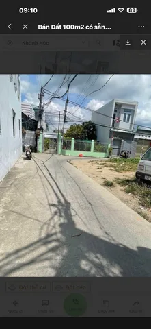 Bán Đất 100m2 có sẵn 100 m2 thổ cư giá 1 tỷ tại Xã Suối Hiệp Huyện Diên Khánh Khánh Hòa