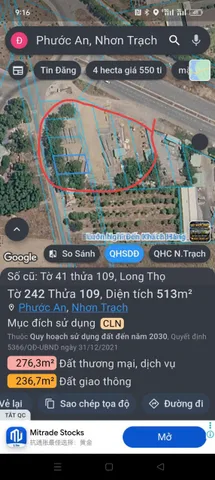 7200m2 TMDV có 9 sổ ngay vòng xoay trần phú long thọ. Giá bán 43ty có thương lượng.