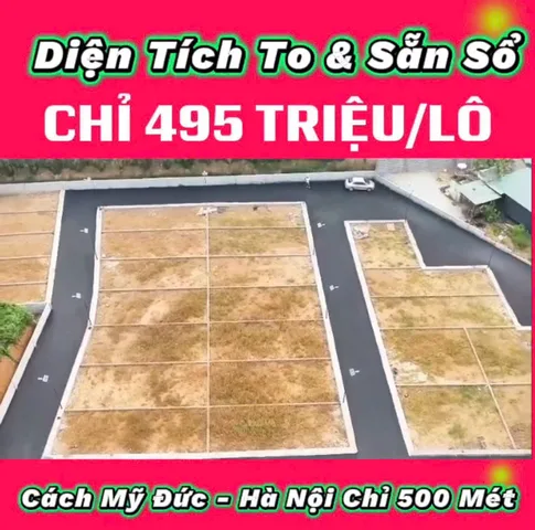 Bán Đất 80m2 có sẵn 80 m2 thổ cư giá 495 triệu tại Xã Phú Nghĩa Huyện Lạc Thủy Hòa Bình
