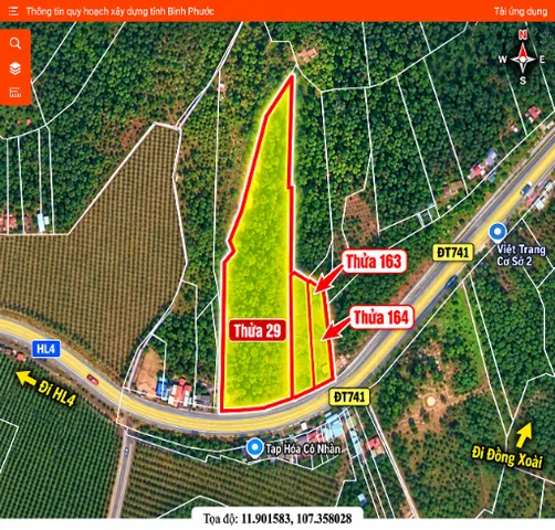 Bán Đất 13000m2 có sẵn 400 m2 thổ cư giá 12 tỷ tại Xã Phú Sơn Huyện Bù Đăng Bình Phước