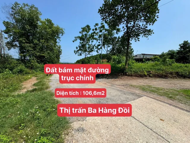 Bán Đất 106.6m2 có sẵn 106.6 m2 thổ cư giá 299 triệu tại Thị trấn Ba Hàng Đồi Huyện Lạc Thủy Hòa Bình