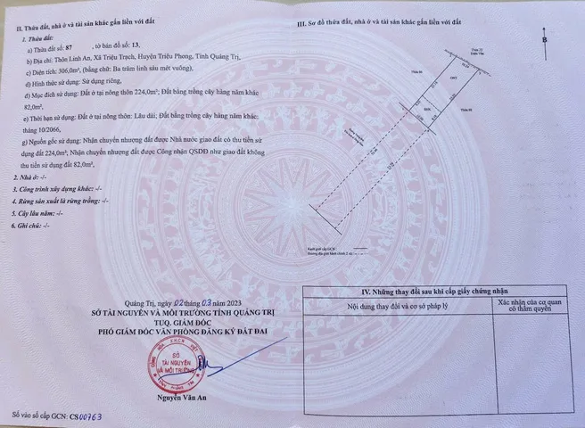 BÁN ĐẤT BIỂN QUẢNG TRỊ – MẶT TIỀN ĐƯỜNG 55M – GIÁ CHỈ 1 TỶ 4XX