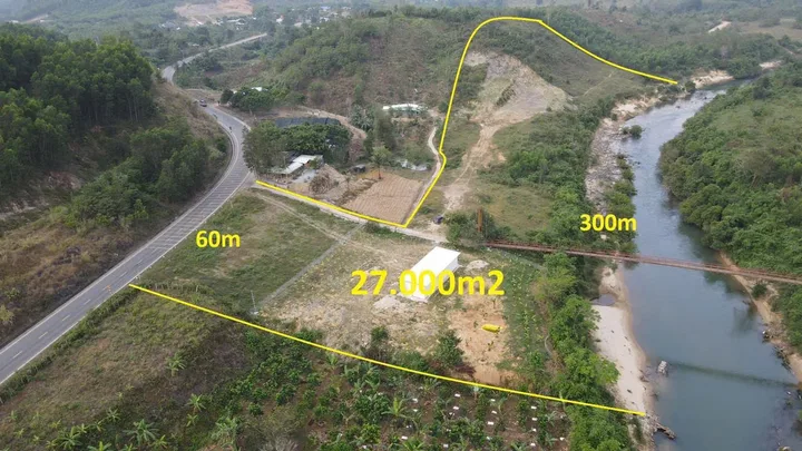 Bán Đất 27000m2 có sẵn 2000 m2 thổ cư giá 27 tỷ tại Xã Cầu Bà Huyện Khánh Vĩnh Khánh Hòa