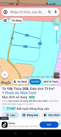 711m2 gần làng bè phước an giá bán 800 triệu.