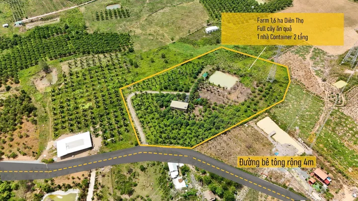Bán Đất 16240m2 giá 7.8 tỷ tại Xã Diên Thọ Huyện Diên Khánh Khánh Hòa