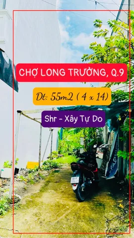 🆘 CHỈ 3TỶ NHỈNH – ĐẤT ĐẸP 55M² RIOCASA – SÁT CHỢ LONG TRƯỜNG – ĐỐI DIỆN KĐT ĐÔNG TĂNG LONG – XÂY TỰ DO