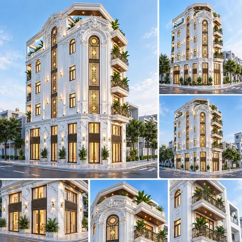 Bán nhà 2 mặt tiền Lê Thúc Hoạch nd, 80m2, ngang 6m, 6 tầng, 6PN, 8WC, thang máy, lô góc