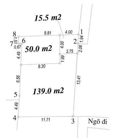 Bán 50 m2 đất thổ cư, mặt tiền 4m - 8.4 tỷ tại Xuân Đỉnh, Bắc Từ Liêm, Hà Nội