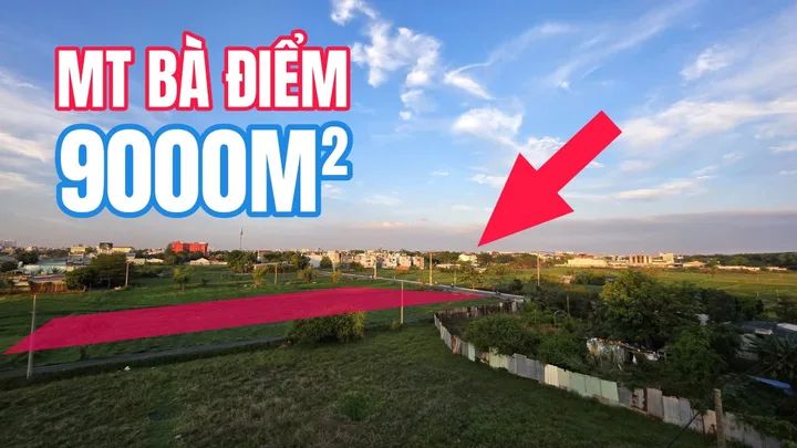 🟥Bán Đất đẹp giá rẻ mặt tiền Bà Điểm 9000m2 giá 90 tỷ tại Đường BÀ ĐIỂM 4 (PHẠM THỊ KHẾ)