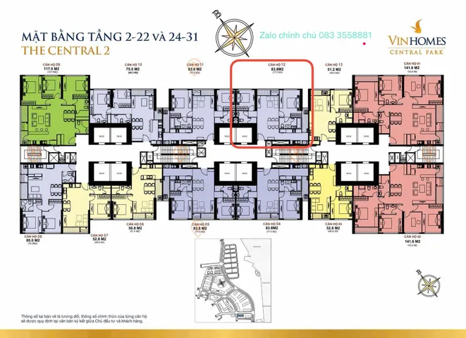 Bán Căn hộ chung cư 84m2 giá 10.5 tỷ tại Đường Nguyễn Hữu Cảnh Phường 22 Quận Bình Thạnh TP. Hồ Chí Minh