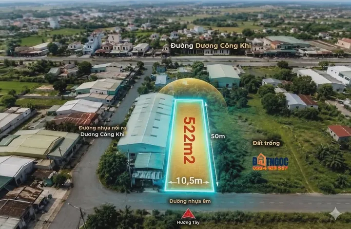 🛑Bán Đất 550m2 giá 6.5 tỷ tại Đường Dương Công Khi Xã Xuân Thới Thượng Huyện Hóc Môn TP. Hồ Chí Minh