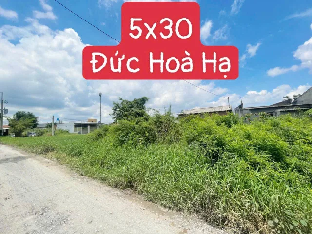 Bán Đất 150m2 có sẵn 150 m2 thổ cư giá 1.3 tỷ tại Xã Đức Hòa Hạ Huyện Đức Hòa Long An