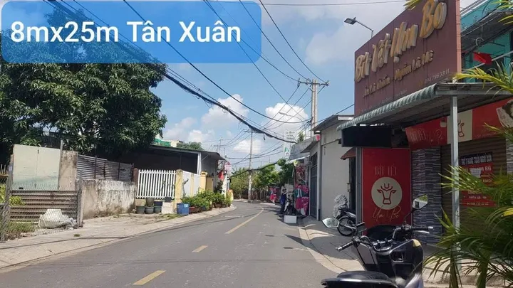 🟥Bán Đất 200m2 có sẵn 135 m2 thổ cư giá 7.55 tỷ tại Đường Lê Thị Hà Xã Tân Xuân Huyện Hóc Môn TP. Hồ Chí Minh
