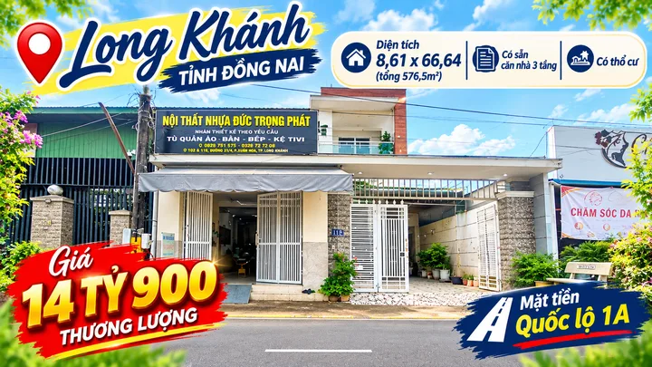 Bán căn nhà toạ lạc tại ấp Cẩm Tân, xã Xuân Tân, thị xã Long Khánh, tỉnh Đồng Nai