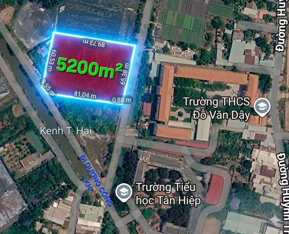 🟥Bán Đất 5200m2 giá 33 tỷ tại Đường Dương Công Khi Xã Tân Hiệp Huyện Hóc Môn TP. Hồ Chí Minh