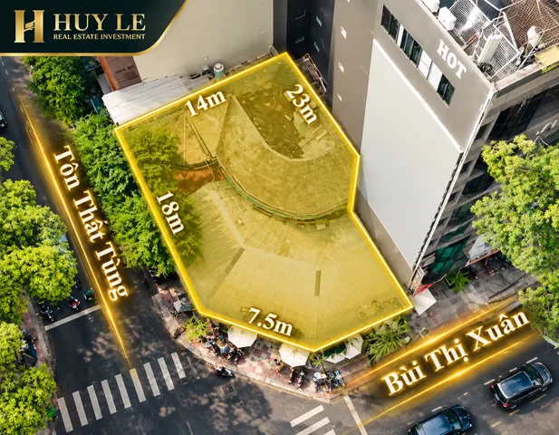 2 Mặt Đường Bến Thành - [14m x 23m] 118 Bùi Thị Xuân - Tôn Thất Tùng