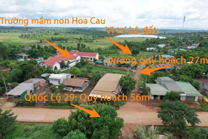 Bán Đất 494m2 có sẵn 73 m2 thổ cư giá 750 triệu tại Đường Quốc Lộ 29 Xã Ea Drông Thị xã Thị Xã Buôn Hồ Đắk Lắk