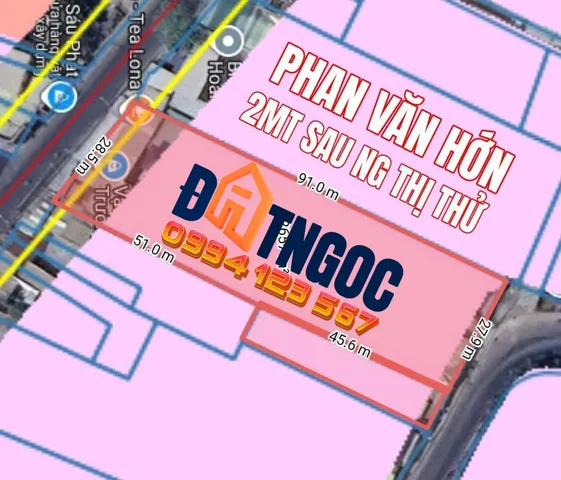 🛑Bán Đất 2500m2 có sẵn 250 m2 thổ cư giá 70 tỷ tại Đường Phan Văn Hớn Xã Xuân Thới Thượng Huyện Hóc Môn TP. Hồ Chí Minh